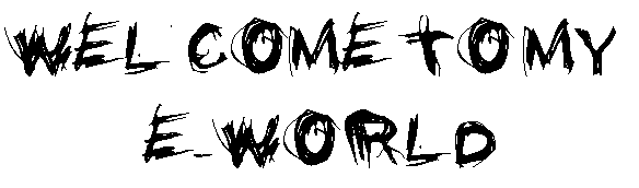 grunge welcome text